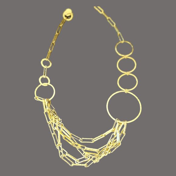 Vintage Retro Gold Plated Layered Chain, 1AR or Unoaerre (Italian Brand) - Picture 2 of 6